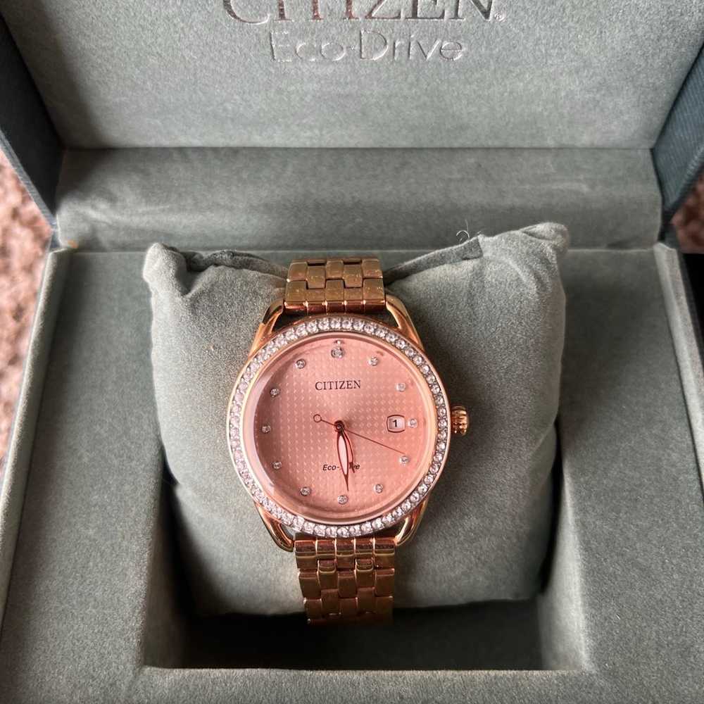 citizen Eco-Drive Women's Crystals rose Gold-Tone… - image 6