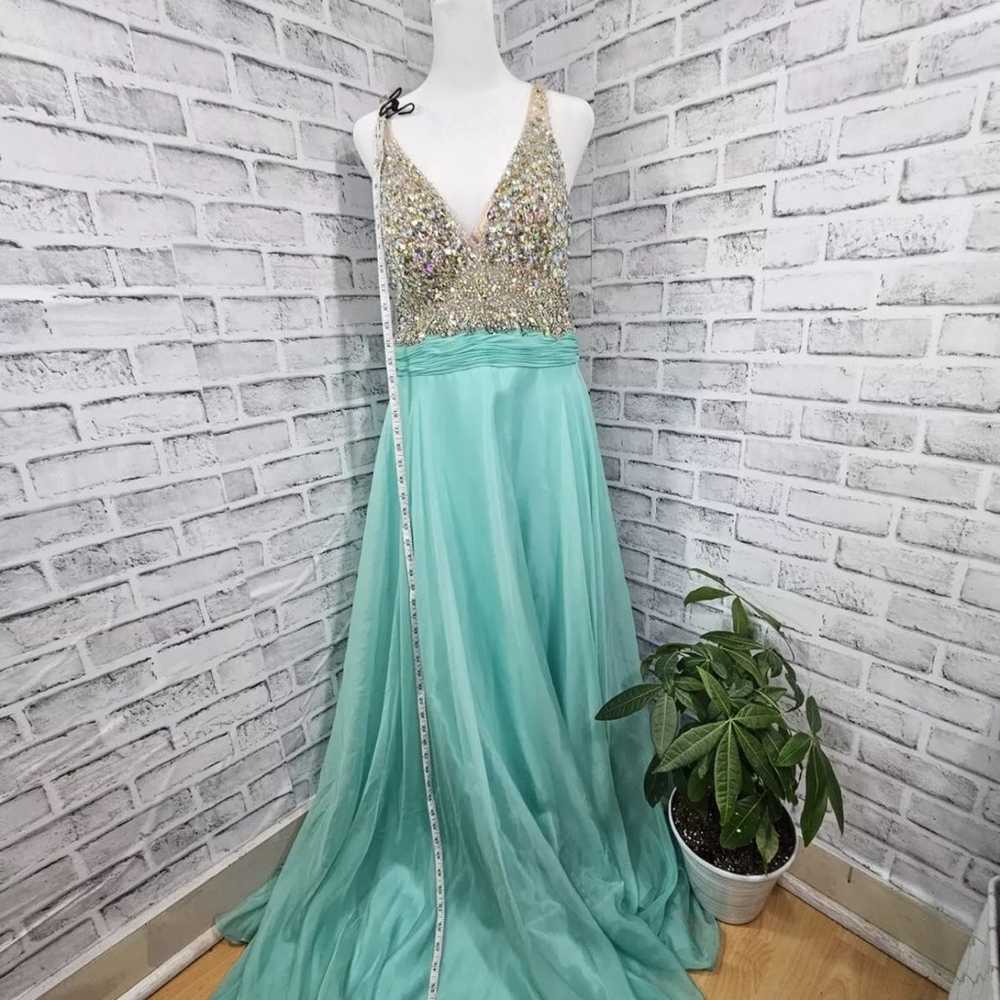 Coya Collection prom bridesmaids party long mint … - image 7