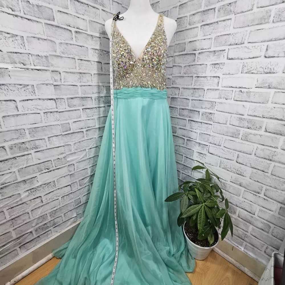 Coya Collection prom bridesmaids party long mint … - image 9