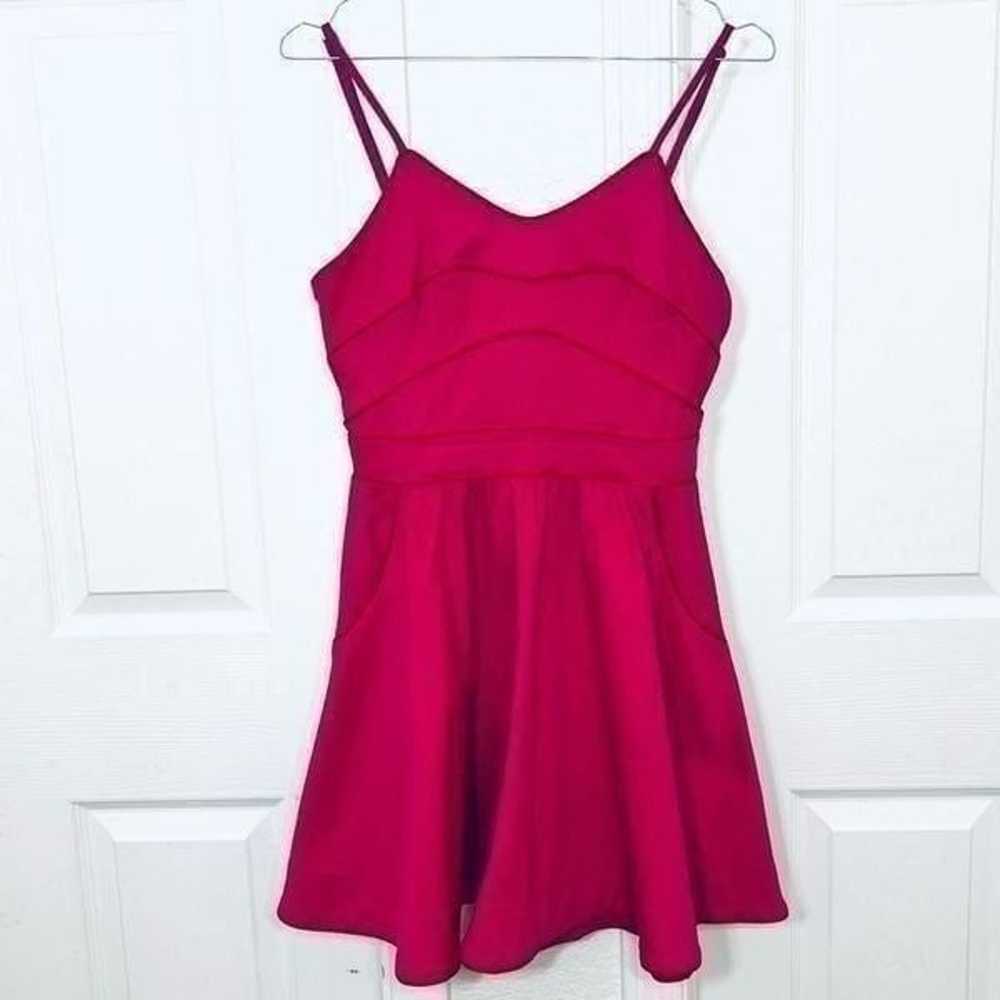 Dress the Population Fuchsia Pink Fit and Flare M… - image 1