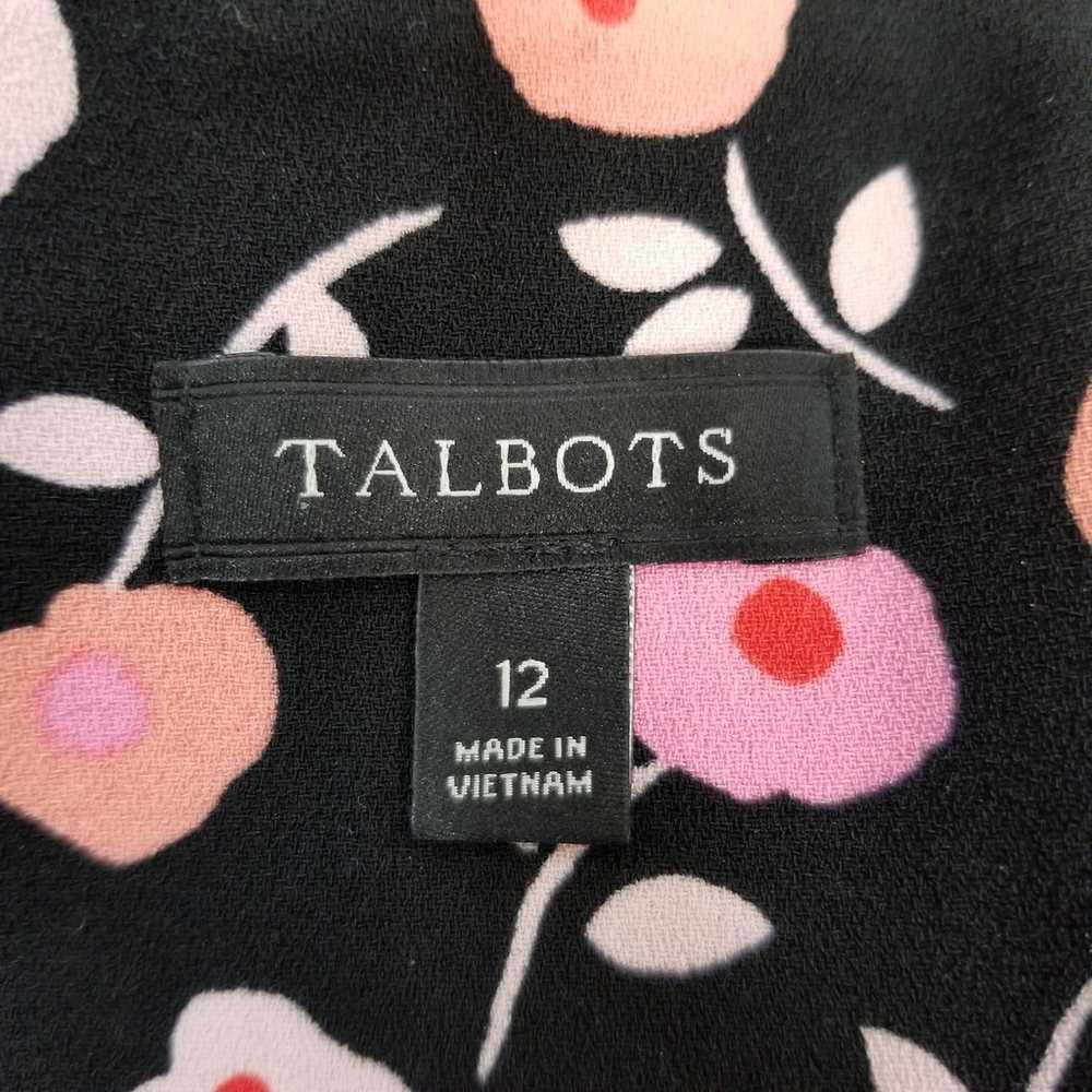 Talbots Women's Short Sleeve Floral Shift Dress S… - image 3