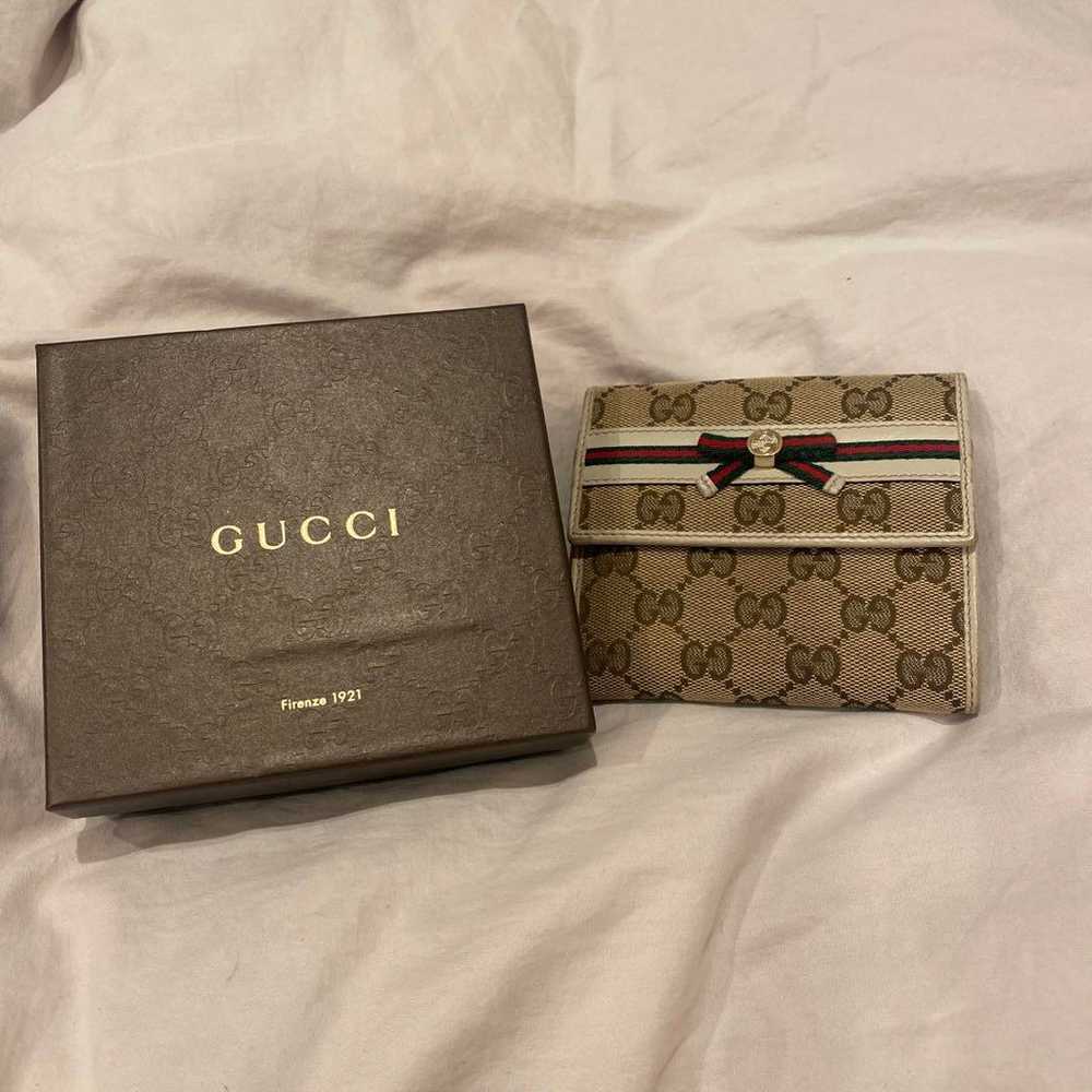 GUCCI Vintage Ribbon Wallet/Purse - image 1