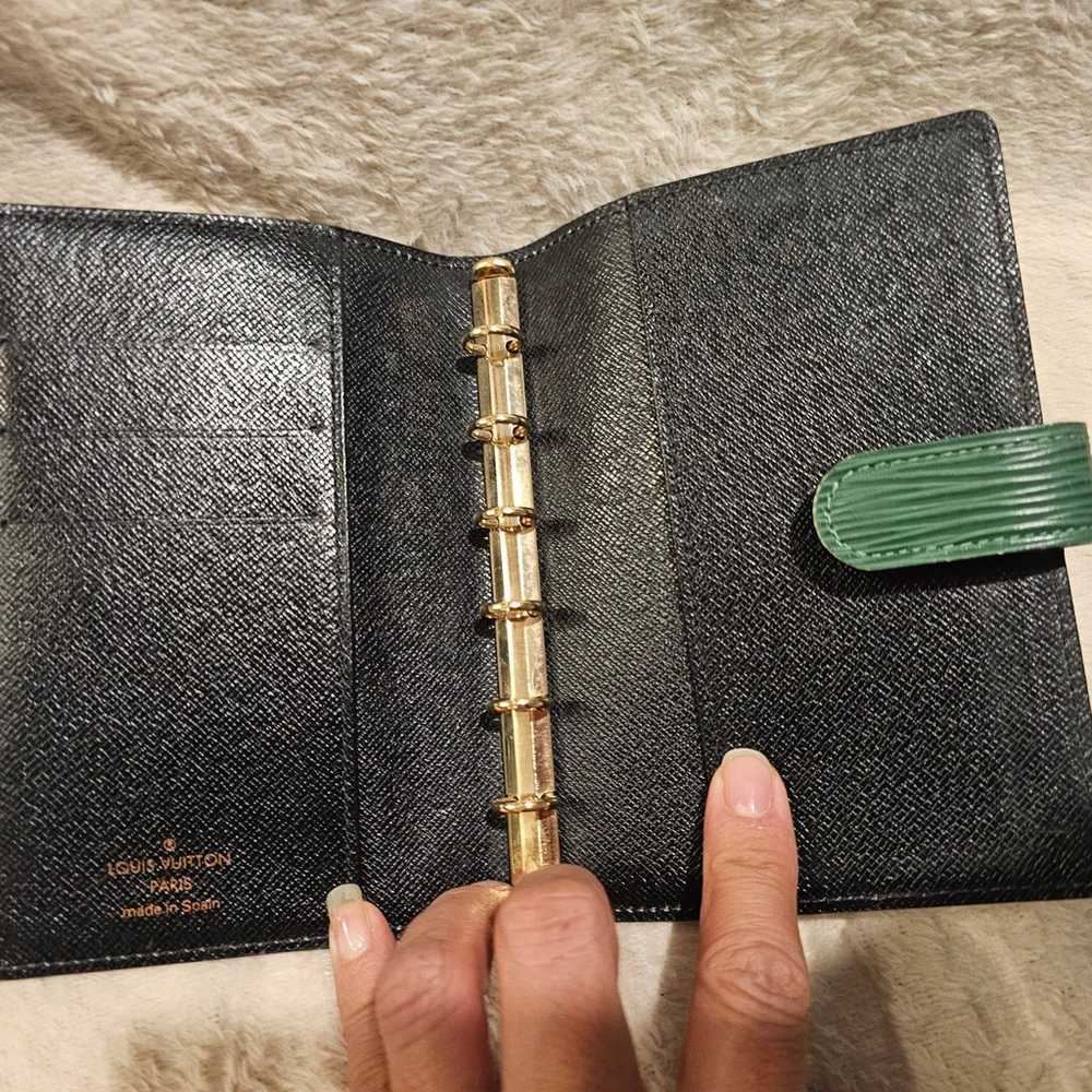 Authentic Louis Vuitton Epi Green Agenda - image 3