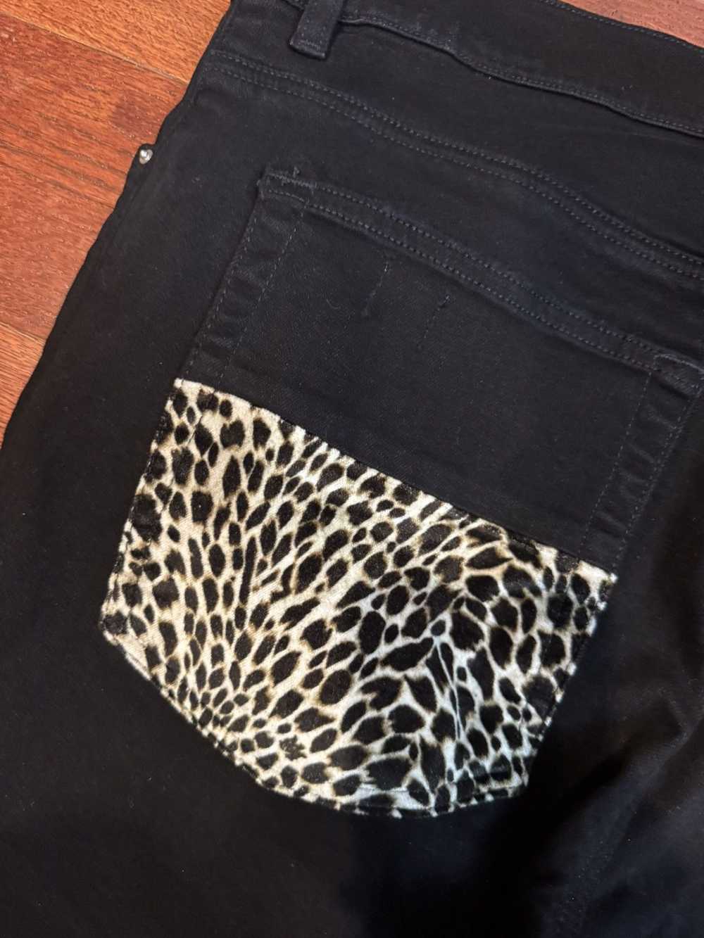 Amiri Amiri Black Leopard Patch MX1 Jeans Size 36 - image 10