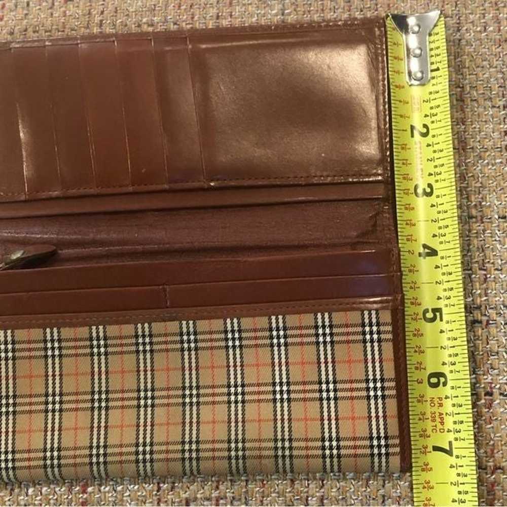 BURBERRY Plaid Canvas Brown Leather Credit Card I… - image 10