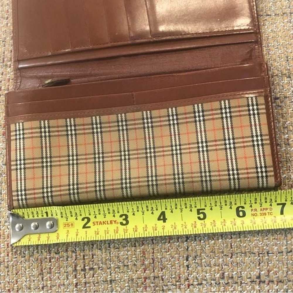 BURBERRY Plaid Canvas Brown Leather Credit Card I… - image 11