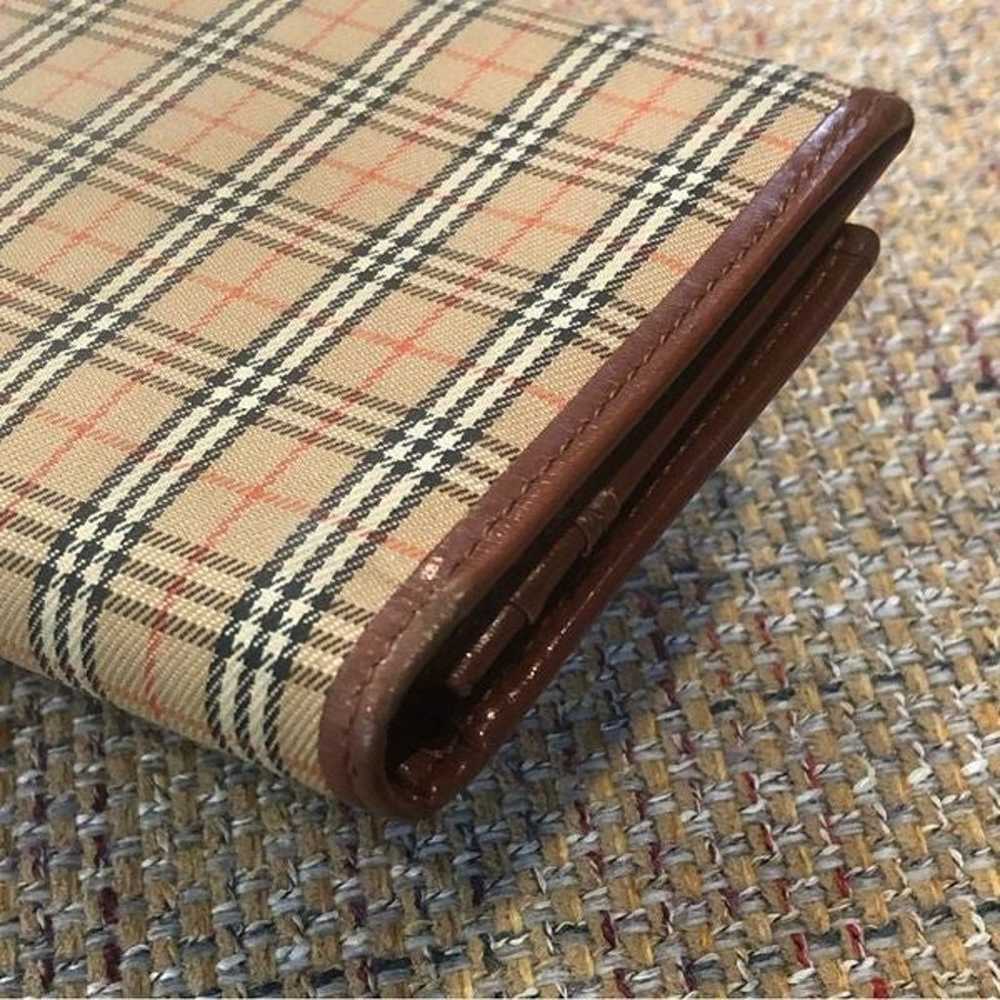 BURBERRY Plaid Canvas Brown Leather Credit Card I… - image 6