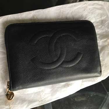 Chanel Vintage Zippered Large Wallet Clutch - image 1