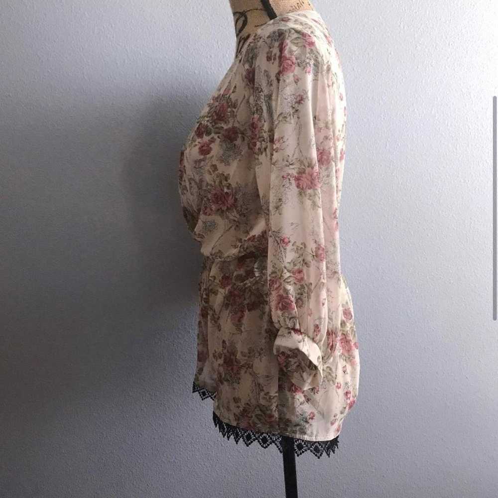 Vintage Ivory Floral Romper - image 3