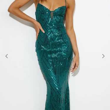 Emerald sequin maxi dress - hello Molly - image 1