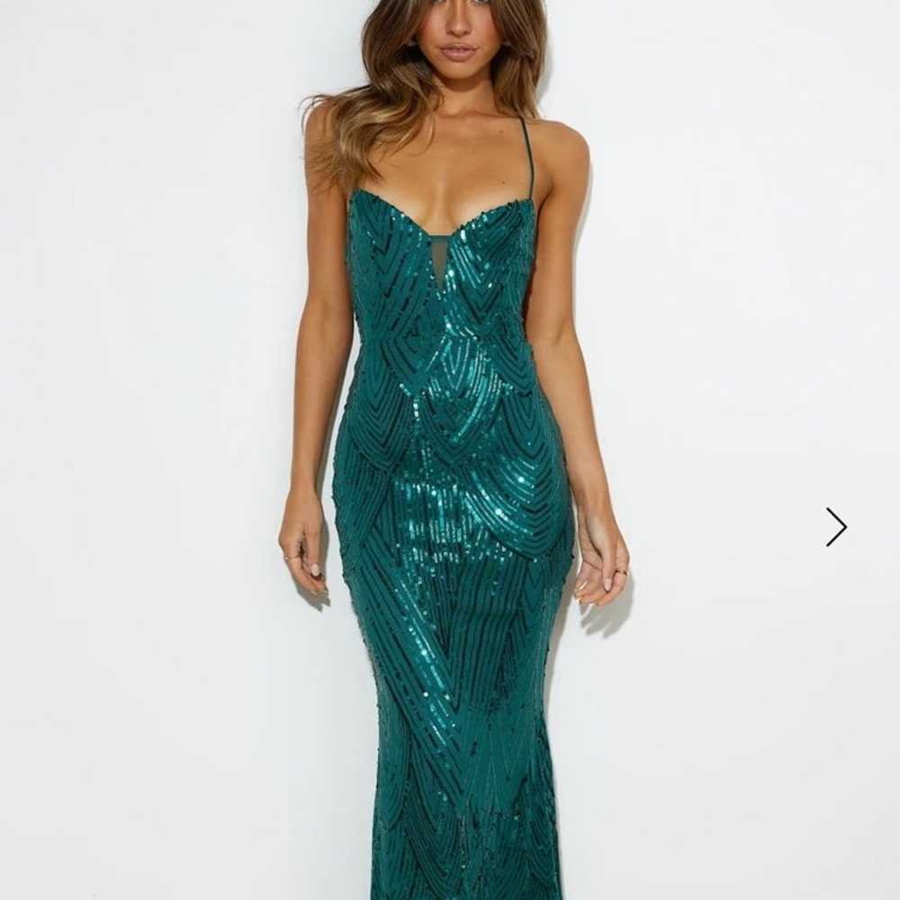 Emerald sequin maxi dress - hello Molly - image 2