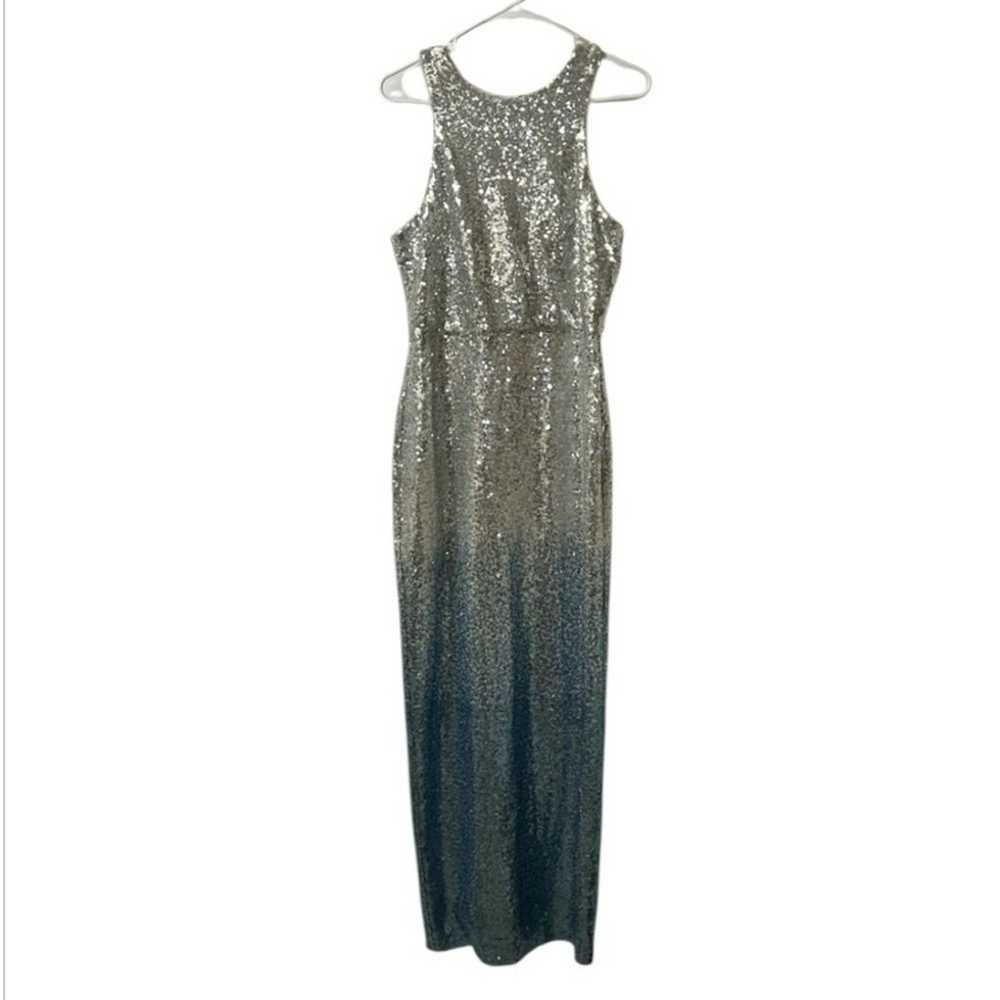 Maggy London Blue Ombre Sleeveless Maxi Dress(Siz… - image 3