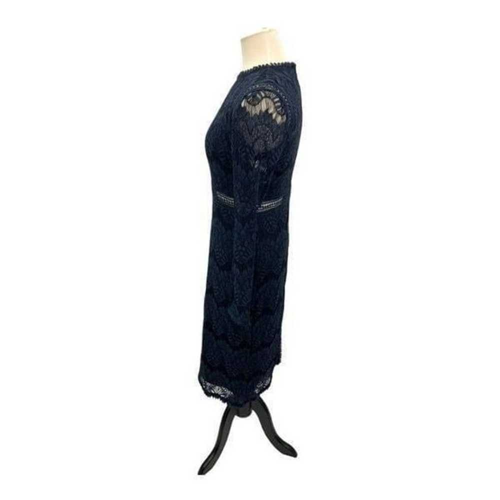 Love X Design Navy Blue Lace Long Sleeve Midi Dre… - image 4