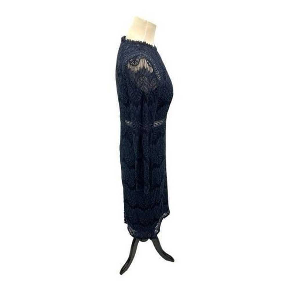 Love X Design Navy Blue Lace Long Sleeve Midi Dre… - image 7