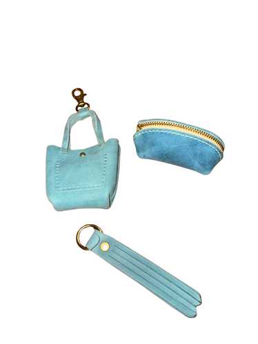 Portland Leather Aqua Keychain Smalls Bundle