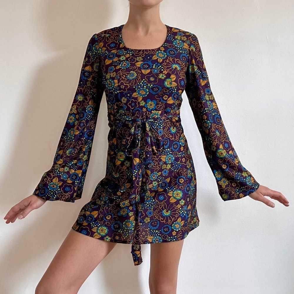 Vintage 70’s Purple GoGo Dress - image 2