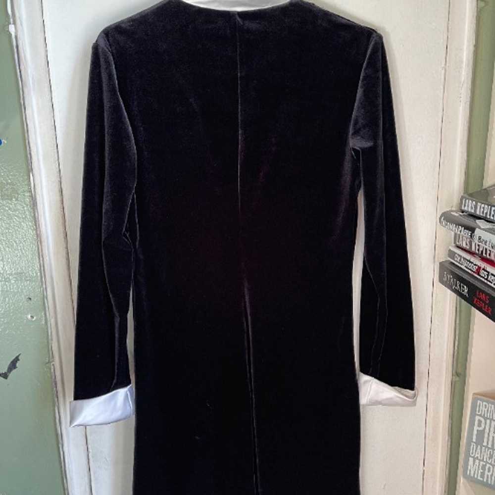 Wednesday Addams inspired velvet dress - image 3