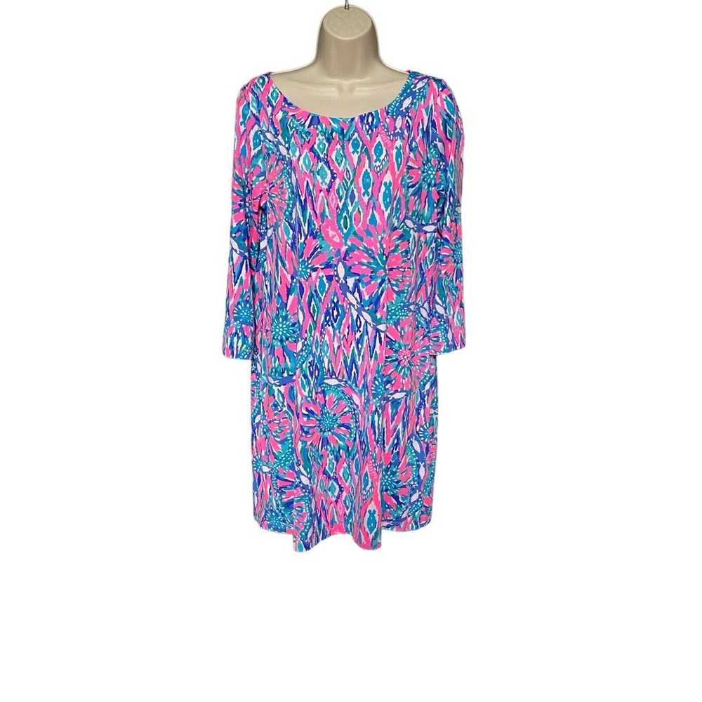 Lilly Pulitzer Size Large 3/4 Sleeve Bay Dress Ti… - image 1