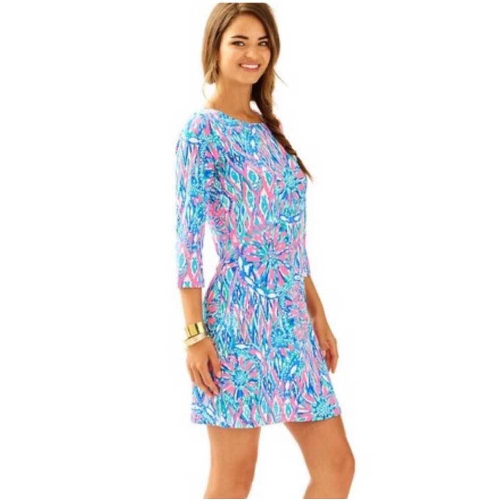 Lilly Pulitzer Size Large 3/4 Sleeve Bay Dress Ti… - image 2