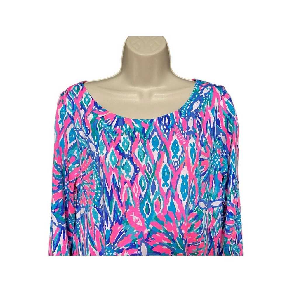 Lilly Pulitzer Size Large 3/4 Sleeve Bay Dress Ti… - image 5