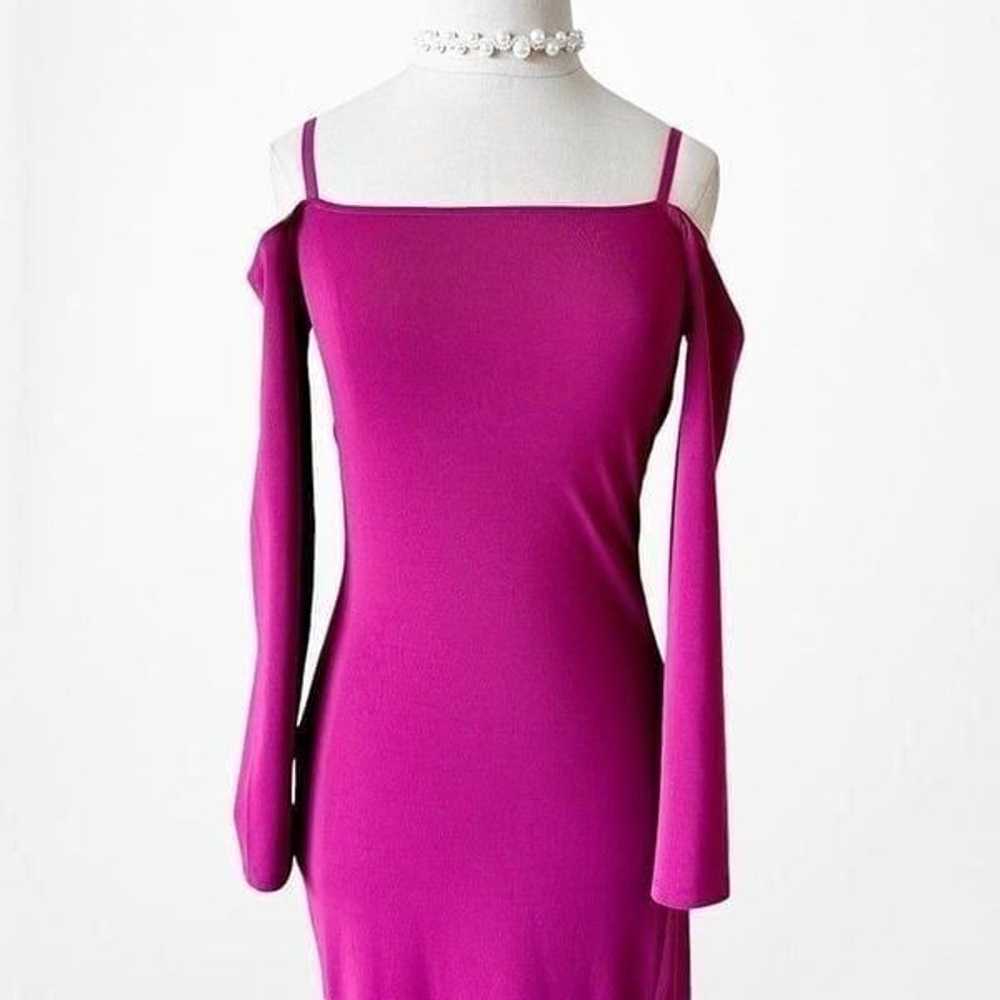 Zara Purple Long Sleeve Off The Shoulder Knit Mid… - image 6