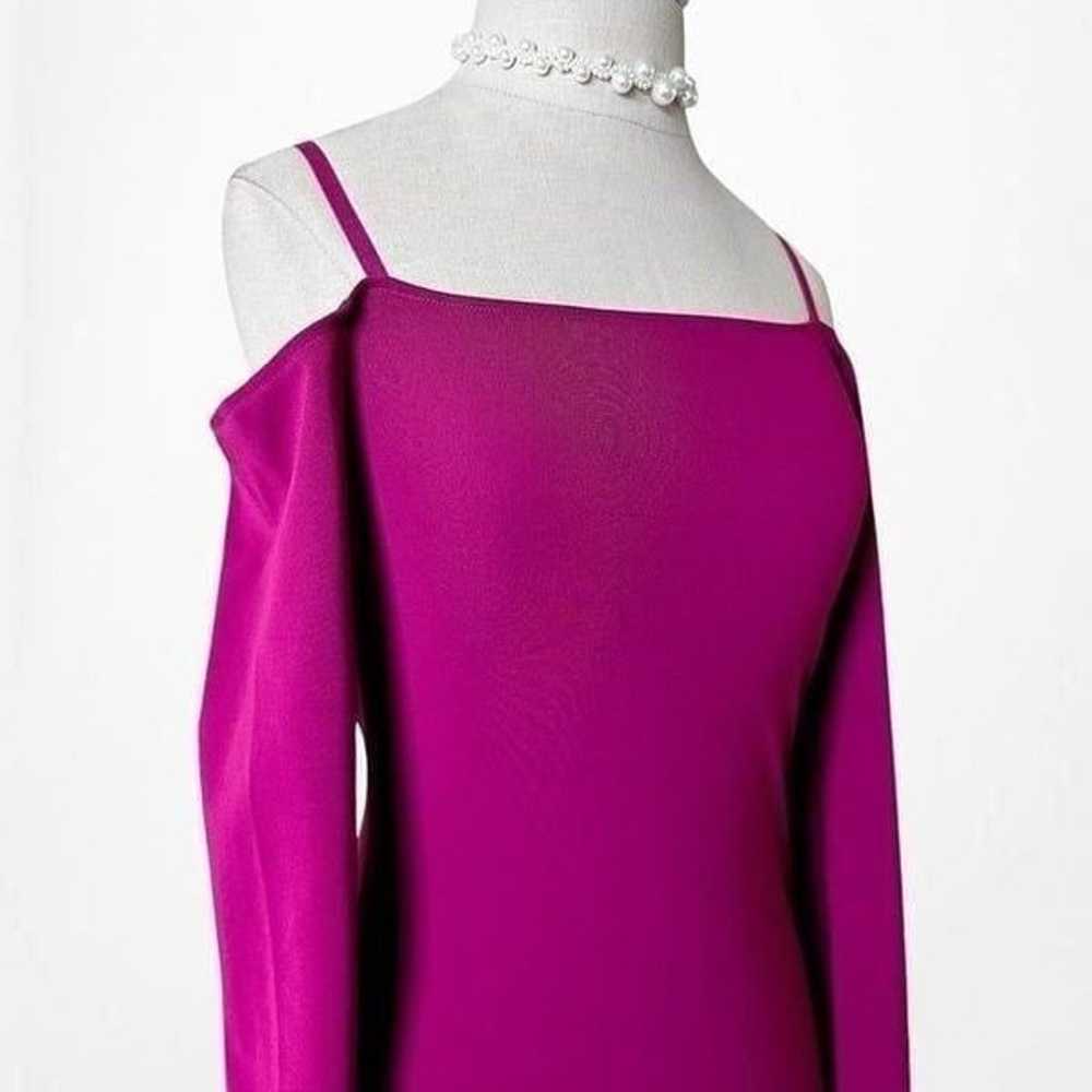 Zara Purple Long Sleeve Off The Shoulder Knit Mid… - image 8