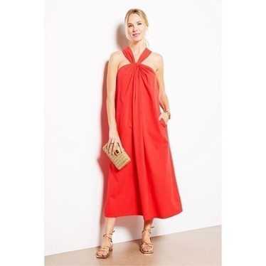 Faherty Bay Twist Seersucker Dress Size Small Cor… - image 1