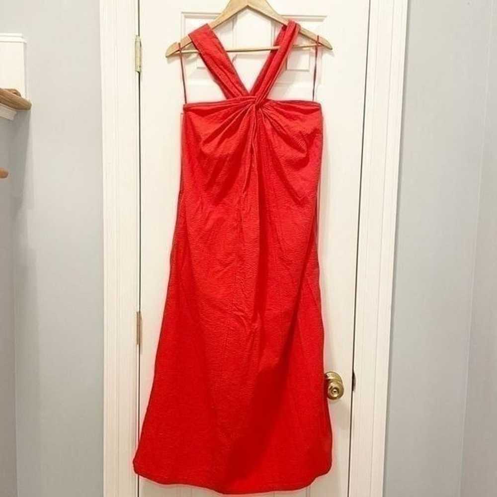 Faherty Bay Twist Seersucker Dress Size Small Cor… - image 4