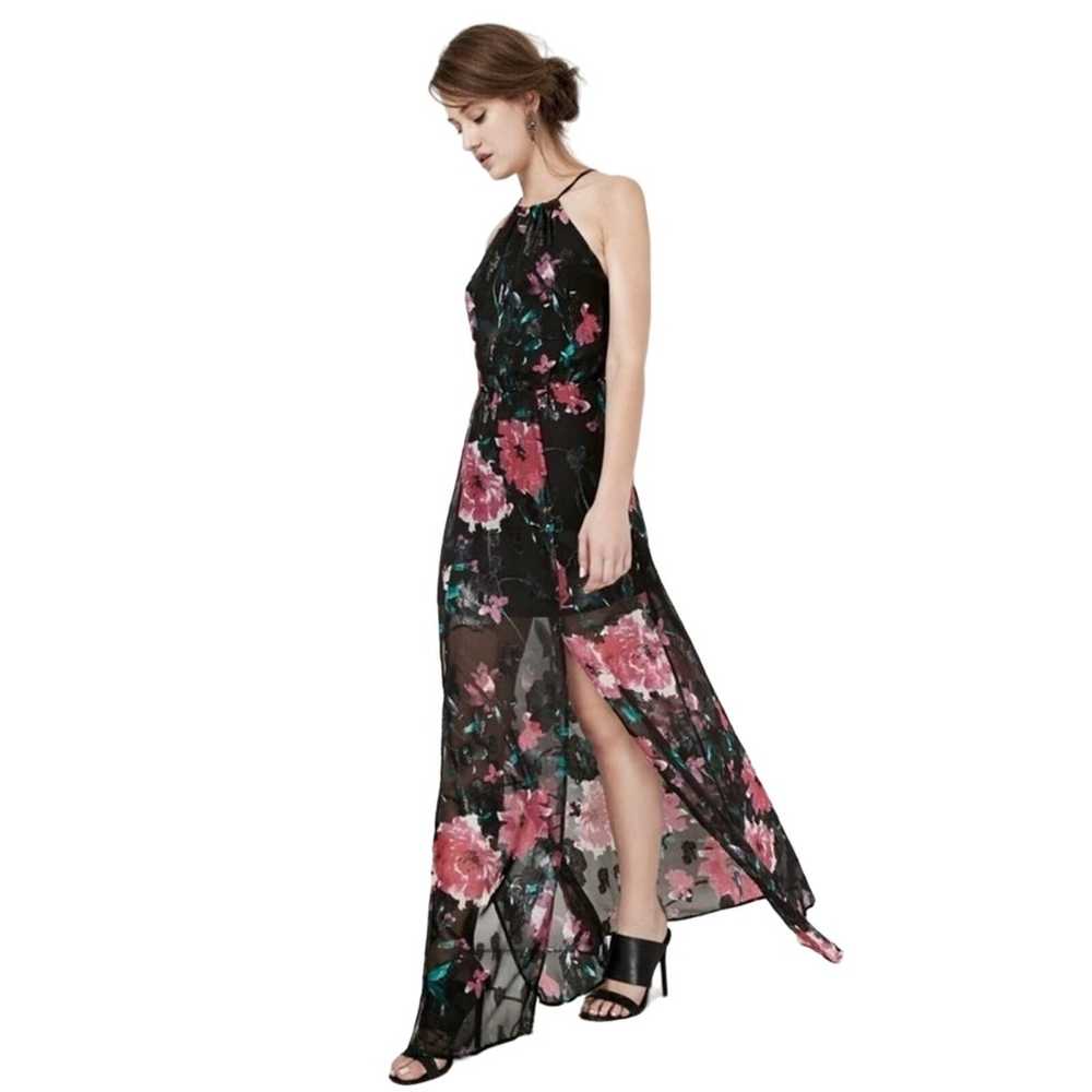 Tularosa Pink Floral Spaghetti Strap Maxi Dress s… - image 2