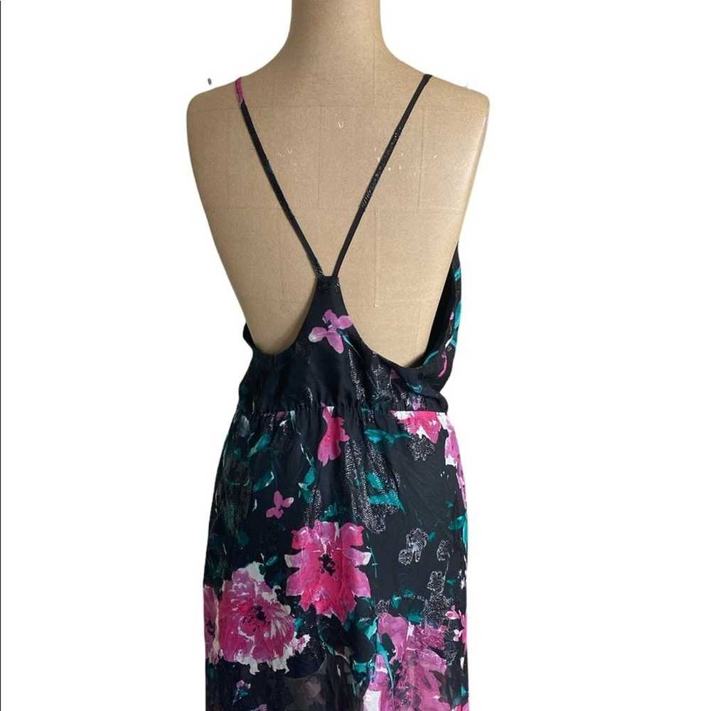 Tularosa Pink Floral Spaghetti Strap Maxi Dress s… - image 6