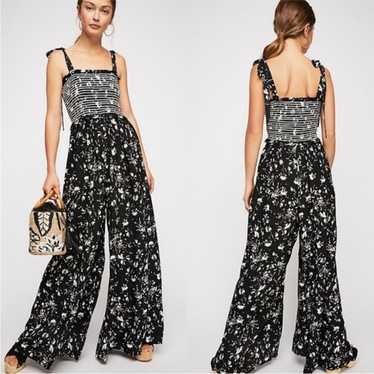 Free People Color My World Floral Jumpsuit Size Sm