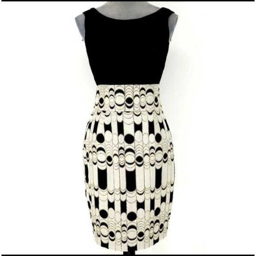 TRINA TURK Cocktail Dress - Size 4 - Black & Whit… - image 3