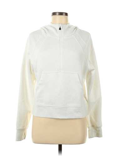 Caracilia Women White Pullover Hoodie M