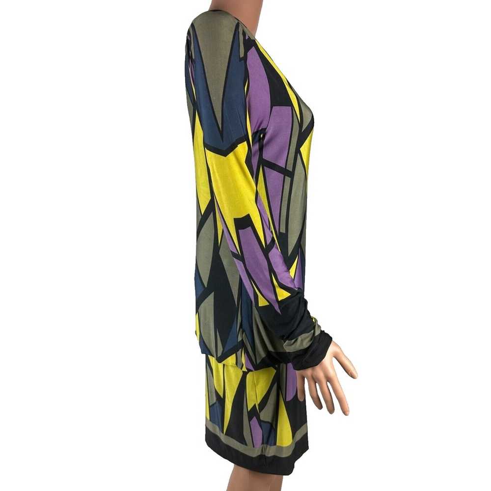 Analili Sz M Dress Geometric Print Long Sleeve Mu… - image 2