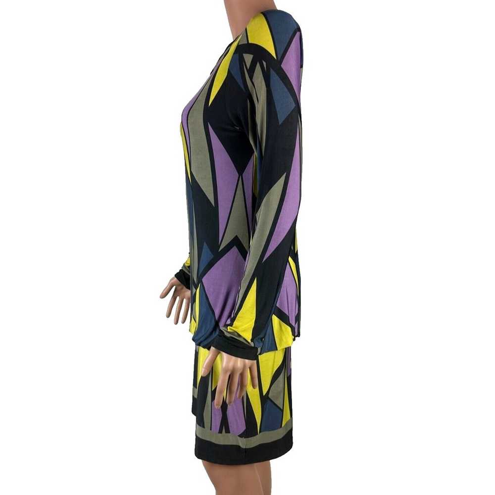 Analili Sz M Dress Geometric Print Long Sleeve Mu… - image 3