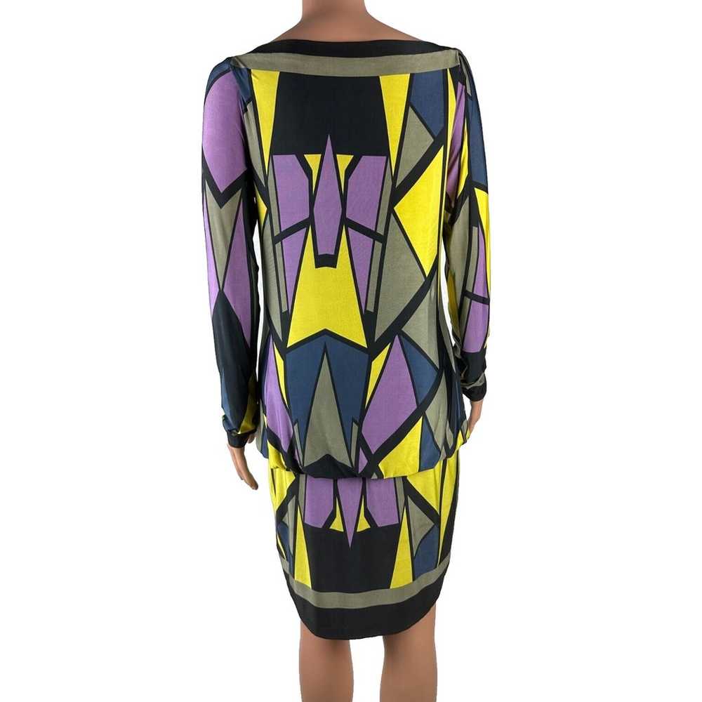 Analili Sz M Dress Geometric Print Long Sleeve Mu… - image 4