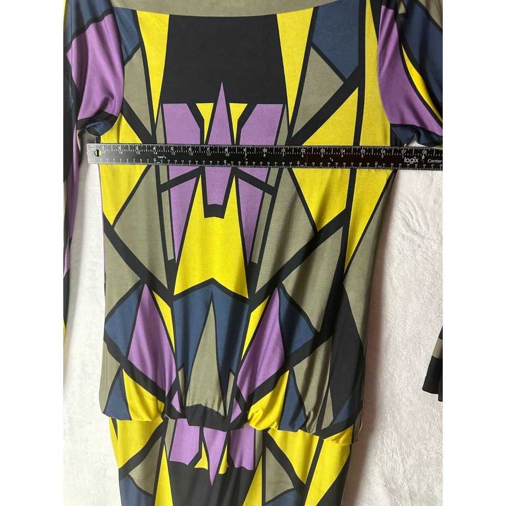 Analili Sz M Dress Geometric Print Long Sleeve Mu… - image 7