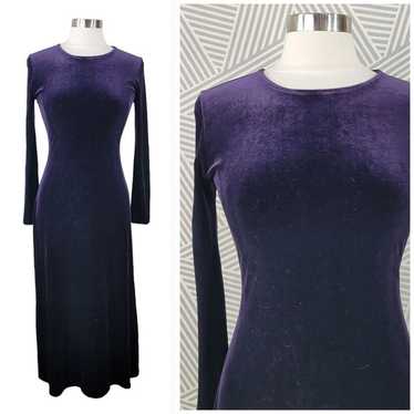 Vintage 90s Velvet Dress size Medium Sexy Velour … - image 1