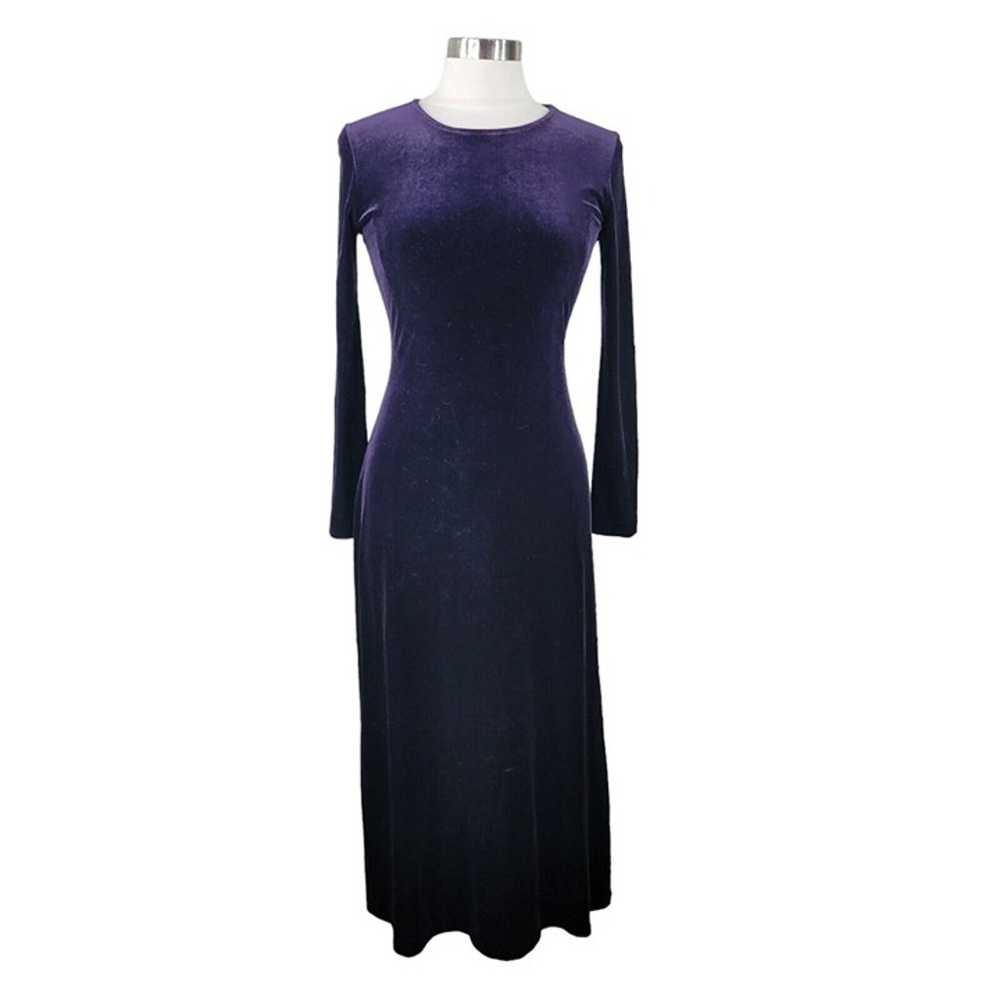 Vintage 90s Velvet Dress size Medium Sexy Velour … - image 2