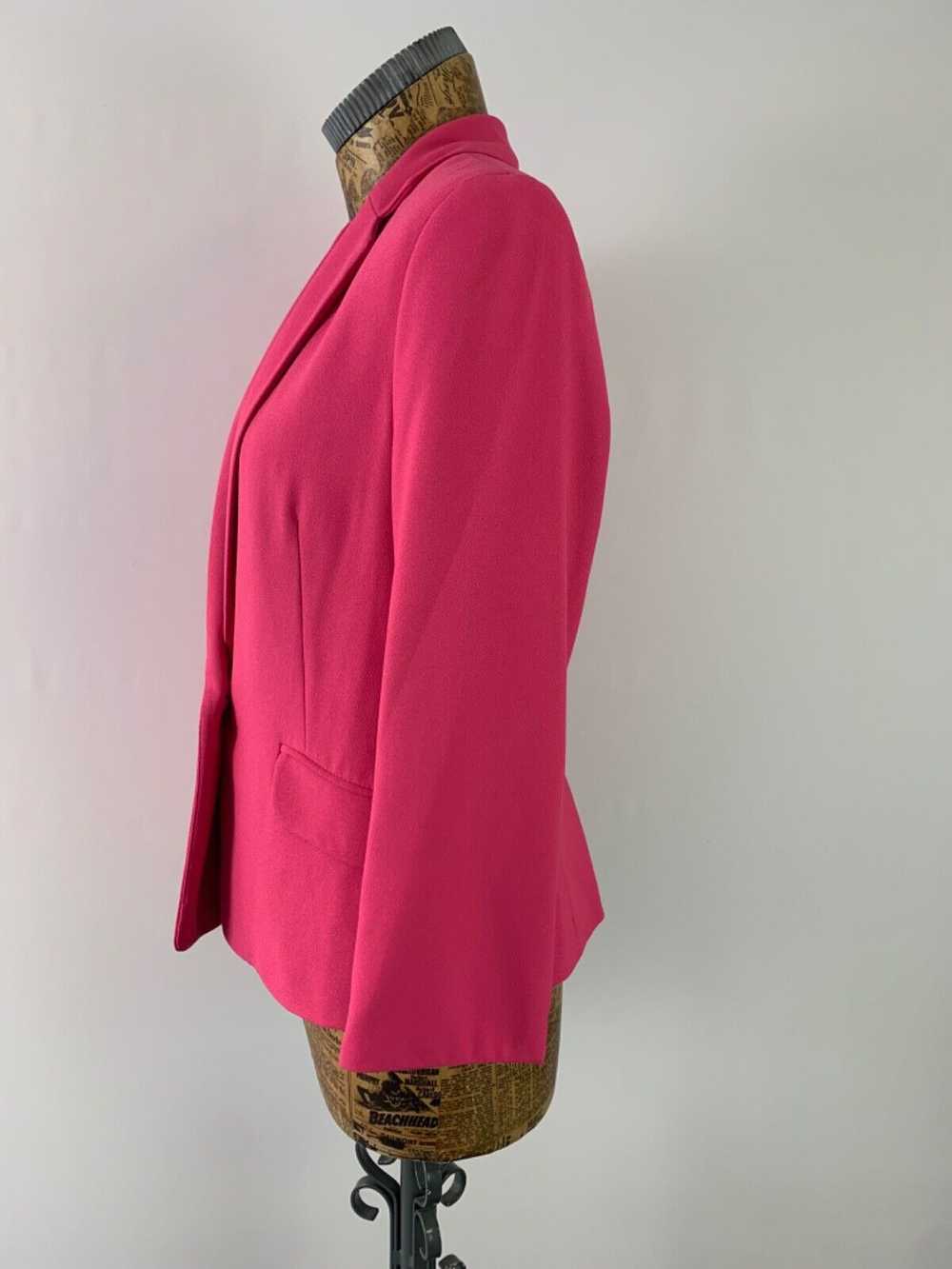 BERSHKA BLAZER JACKET MEDIUM FUCHSIA PINK Button … - image 5