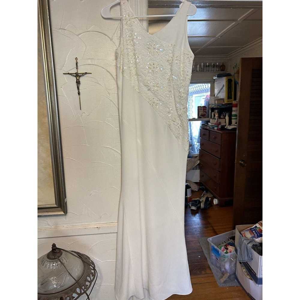 Vintage Ursula Of Switzerland White Sparkly Dress… - image 1