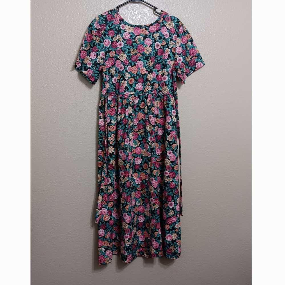 Leisure Life Vintage Floral Cottagecore Midi Dress - image 3