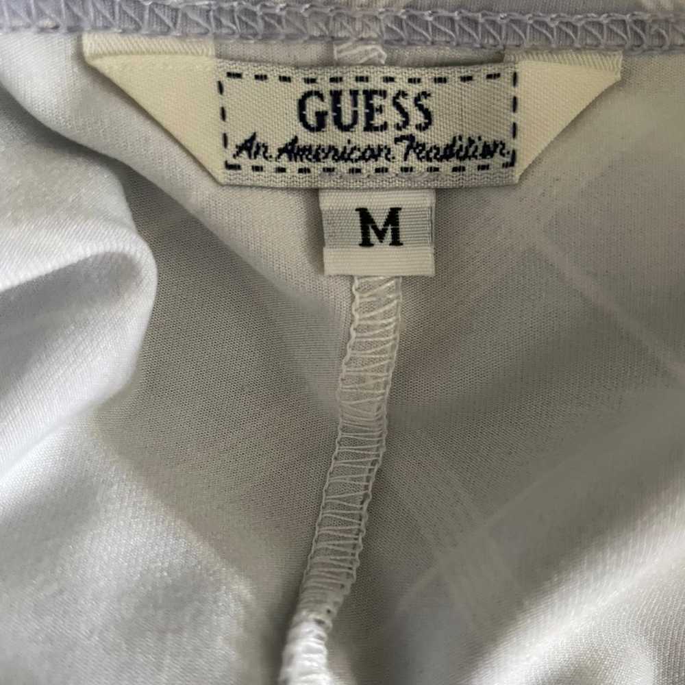 Vintage Guess baby blue and white plaid mini dress - image 5