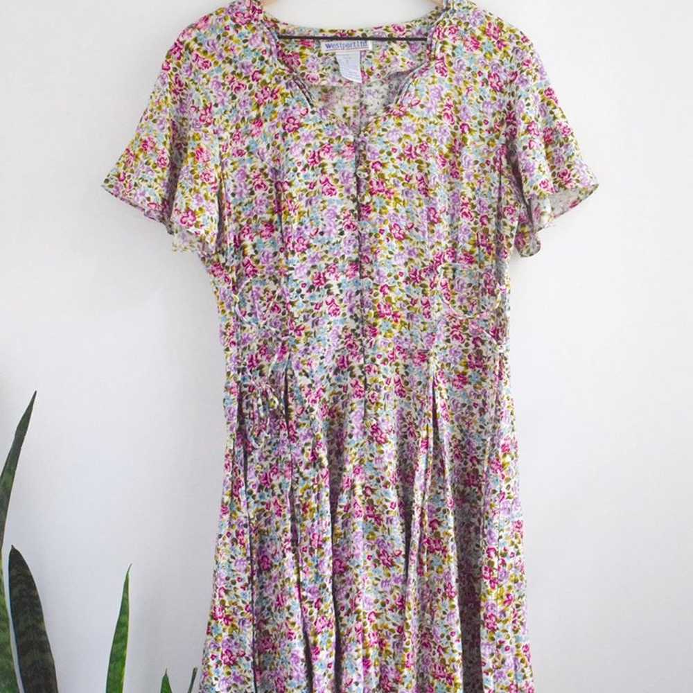 Vintage floral romper - image 1