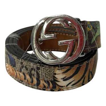 Gucci GG Buckle leather belt