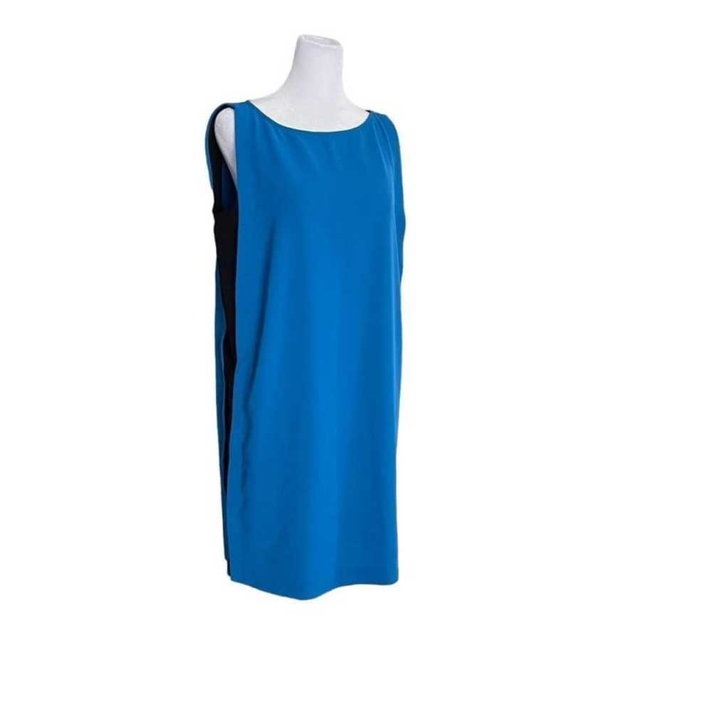 Love Moschino Womens Blue Black Colorblock Sleeve… - image 1