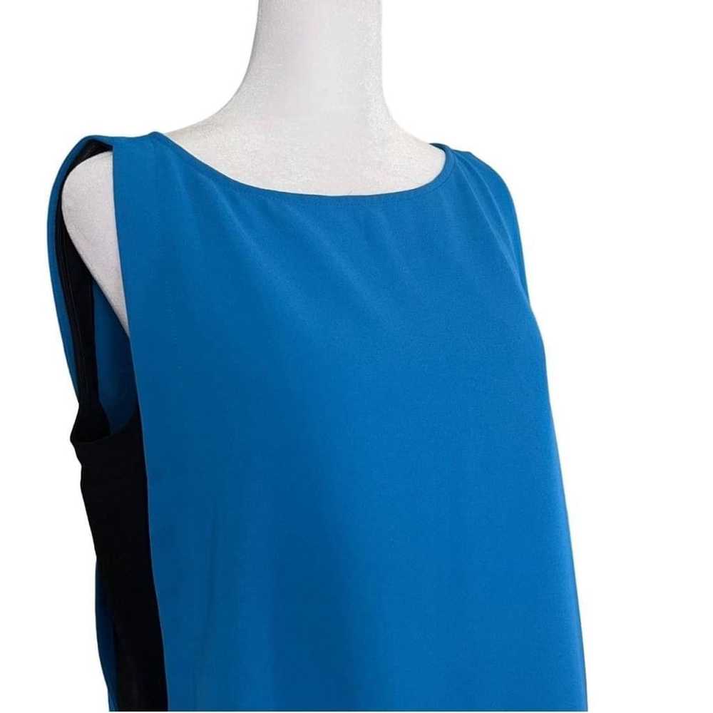 Love Moschino Womens Blue Black Colorblock Sleeve… - image 4