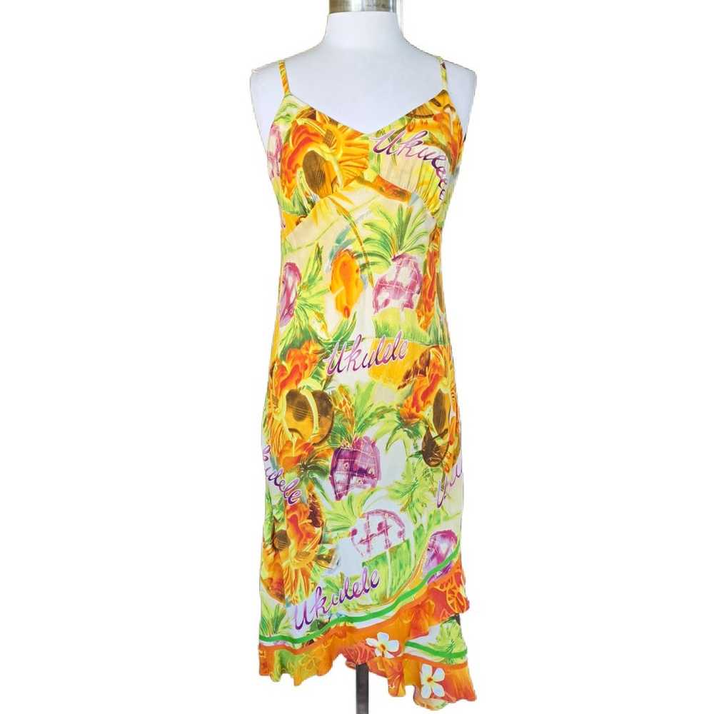 Vintage JAMS WORLD Midi Slip Dress Size Small W38… - image 1