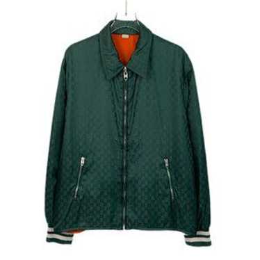 ジャケット・アウター GUCCI Reversible Nylon Bomber Jacket Reversible nylon canvas jacket in dark blue | GUCCI® US