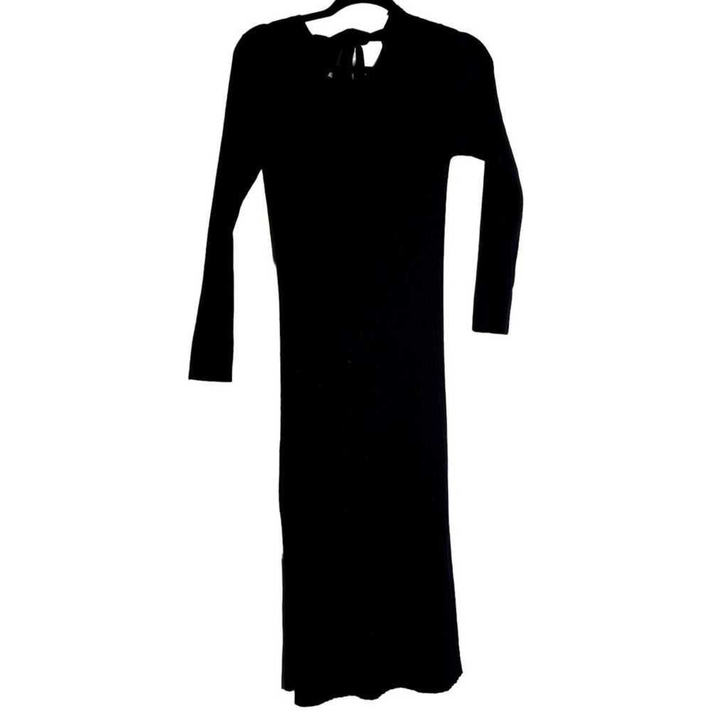 Wayf Dede Emily Midi Dress Women Size Small Black… - image 2